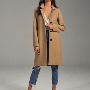 Abercrombie & Fitch Wool Pea Coat w/ Satin Lining